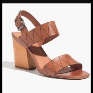Madewell Karina Leather Heeled Sanda